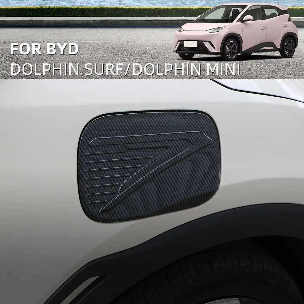 Car Charging Port Dust Plug Protective Cover Sticker for BYD Seagull Dolphin Mini 2024 2025 Exterior Styling for Left Hand Drive
