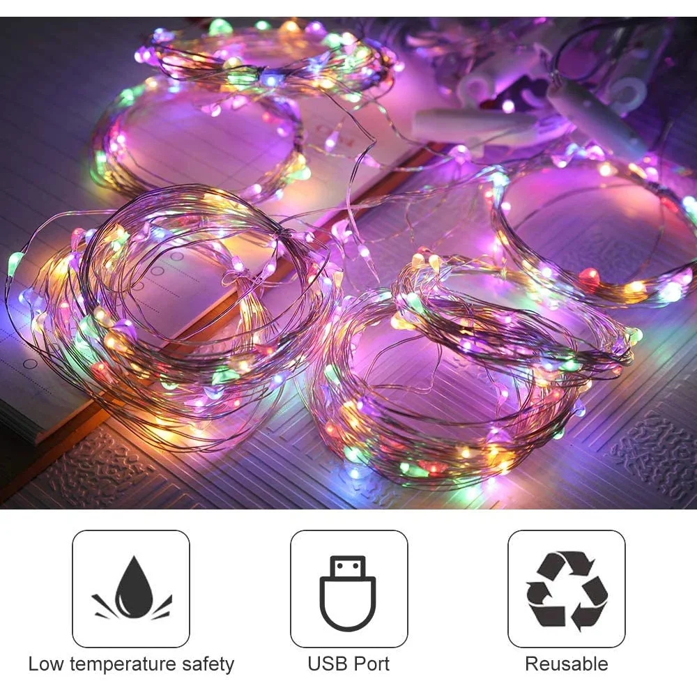 3 Meter LED Curtain Garland on The Window USB String Lights Fairy Festoon Remote Control Christmas Wedding Decorations for Home