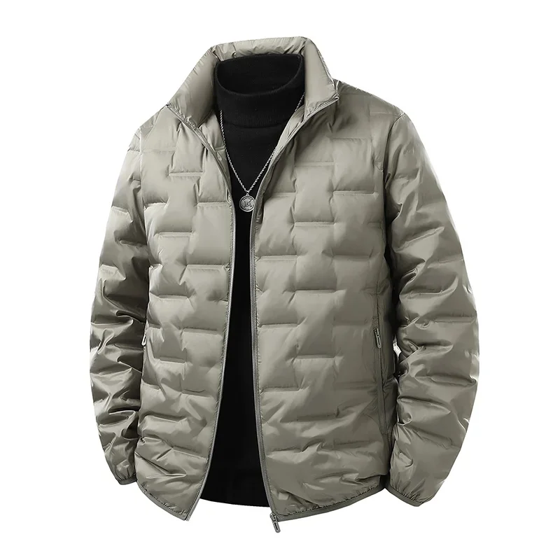 Winter Men White Duck Down Jacket Coat Men Waterproof Windproof Warm Loose Jacket Man Multi Pocket Ultralight Windbreaker Jacket