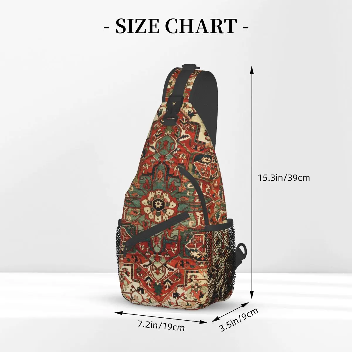 Afrikanische Boho Tribal Stripes Cross body Schulter taschen Mode Brusttasche Bohemian Schulter rucksack Tages rucksack zum Wandern im Freien Radfahren