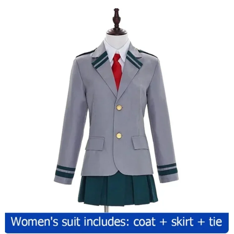 Anime My Hero Academia Midoriya Izuku Costume Cosplay Todoroki Shoto Uniforme scolastica Set Parrucca Vestito Unisex Halloween Gioco di ruolo
