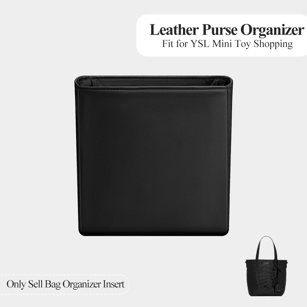 

Leather Purse Organizer Insert Fit for YSL Mini Toy Shopping Tote Bag Inner Liner Bag Cosmetics Inside Storage Bag Organizer