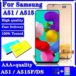 TFT Quality For Samsung  A51 A515 A515F A515F/DS A515FD Lcd Display Touch Screen Assembly With Frame For Samsung A51 LCD