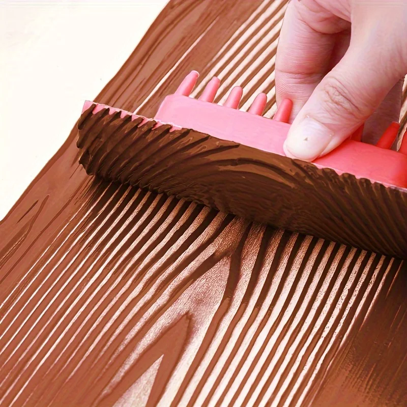 

Wood Effect Roller Brush - Rubber Texture Tool for Art Wallpaper and Paint Retouching, Paint Printing, Painting Tools