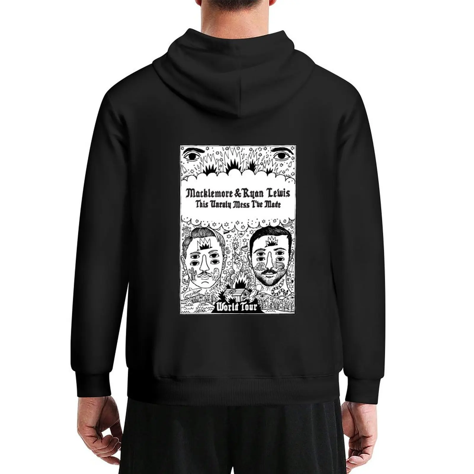 World Tour Macklemore: The unruly mess I've made Толстовка мужская одежда рубашка с капюшоном японский стиль новые