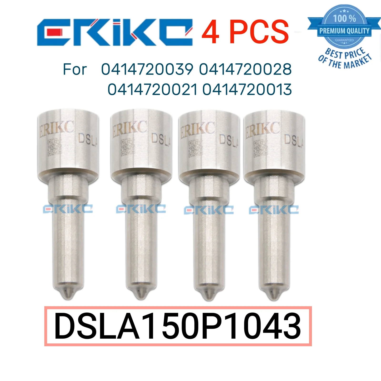 

4 PCS DSLA150P1043 Diesel Nozzle DSLA 150 P 1043 Spray Bar Nozzle DSLA 150P1043 for 0414720039 0414720028 0414720021 0414720013