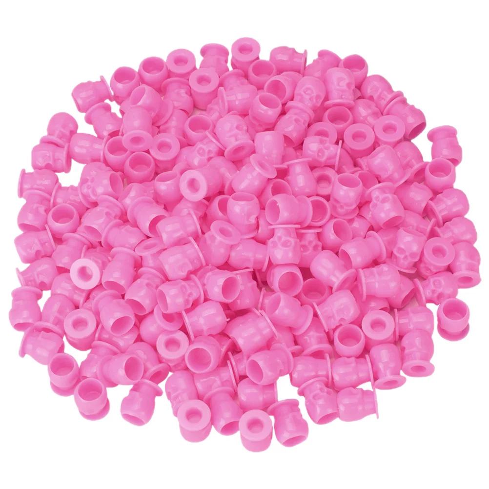 200 قطعة من أكواب الحبر البلاستيكية ملحقات الوشم مظهر فريد ومتين ومقاوم للتشوه ومحمول ومناسب للمناسبات المختلفة #2