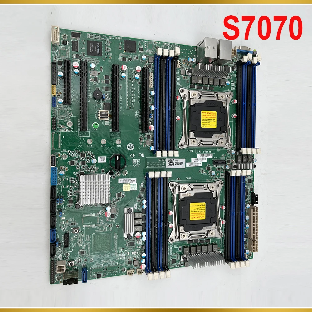 

S7070GM2NR For TYAN Dual-Socket Support E5-2600 V3/V4 Server Motherboard S7070 DDR4 C612