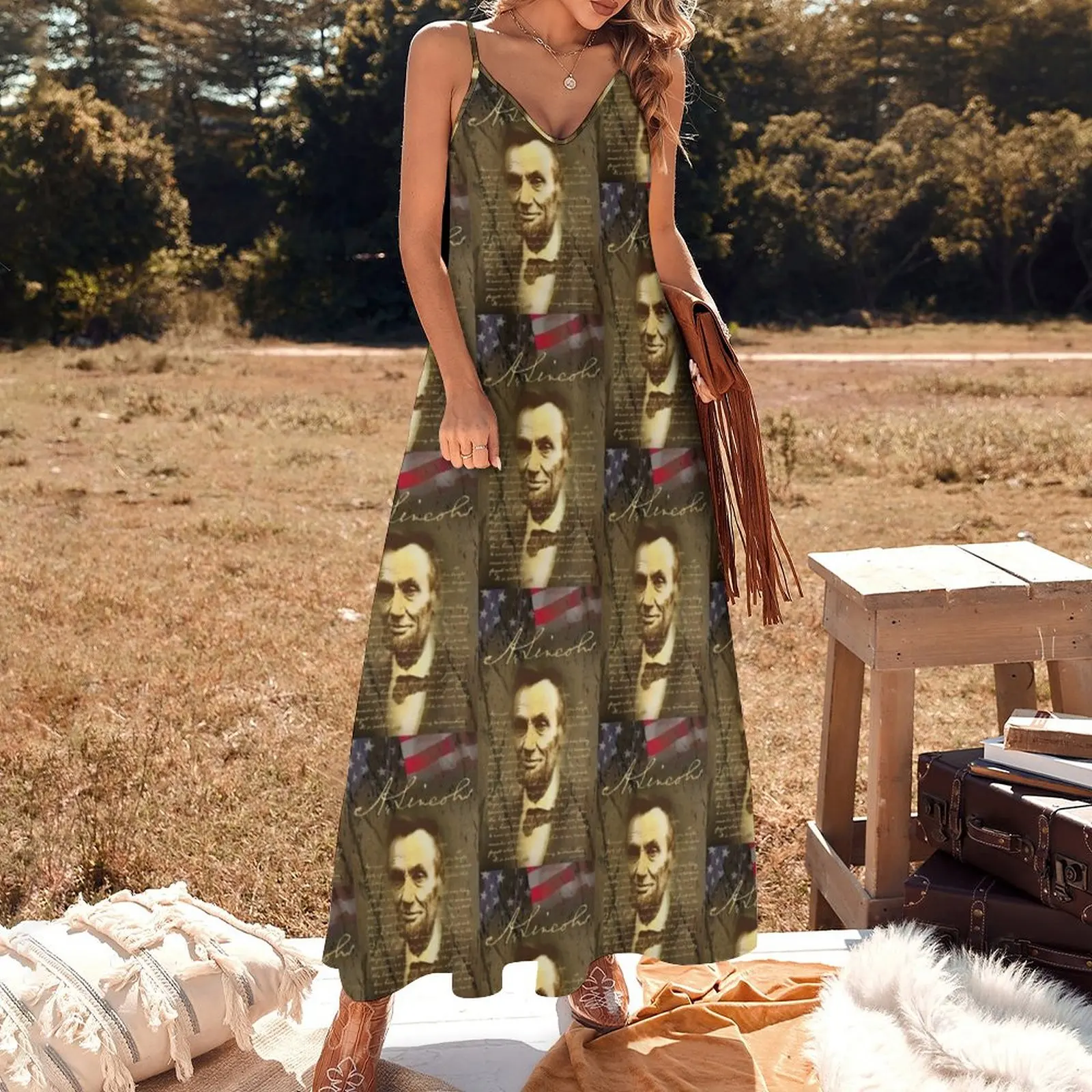 Abraham Lincoln Sleeveless Dress ladies dresses for special occasion cocktail dresses