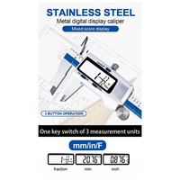A55F-Et52 Stainless Steel Caliper 150Mm 6 Inches Measuring Instrument Electronic Display Vernier Caliper Micrometer