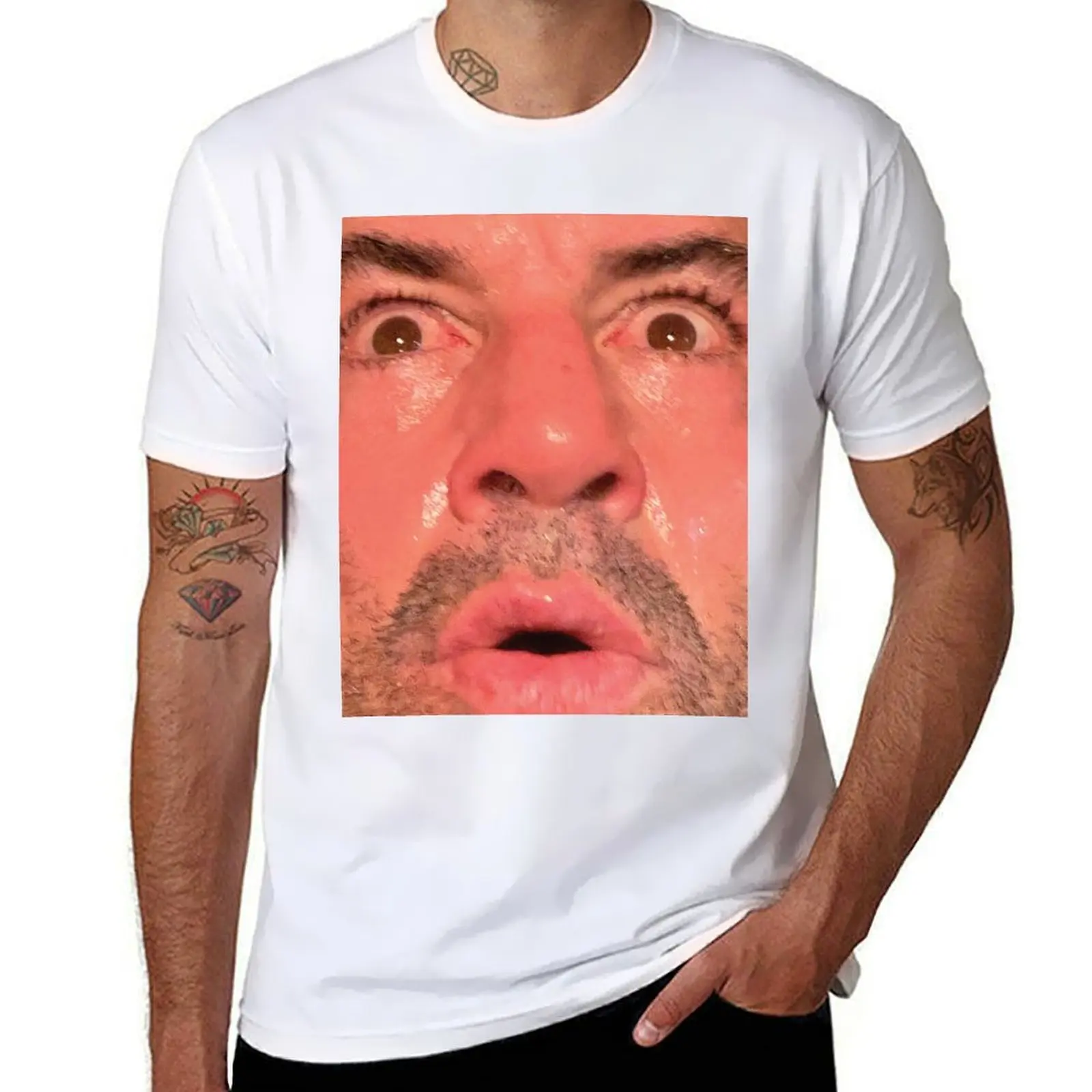 

Joe Rogan Sauna Face T-Shirt t shirts for man pack white cotton t shirt pack t shirt man plain T-shirt