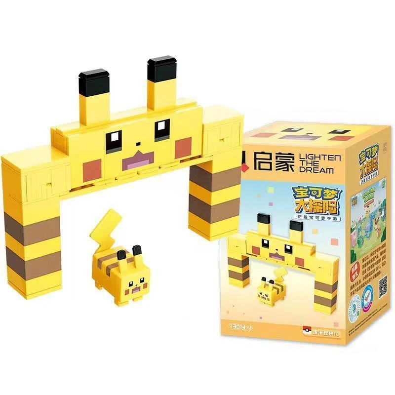 Pokemon Quest Animation Game Peripheral Toys Pokexel Pikachu Snorlax Squirtle Small Doll Anime Action Figure Model Collection