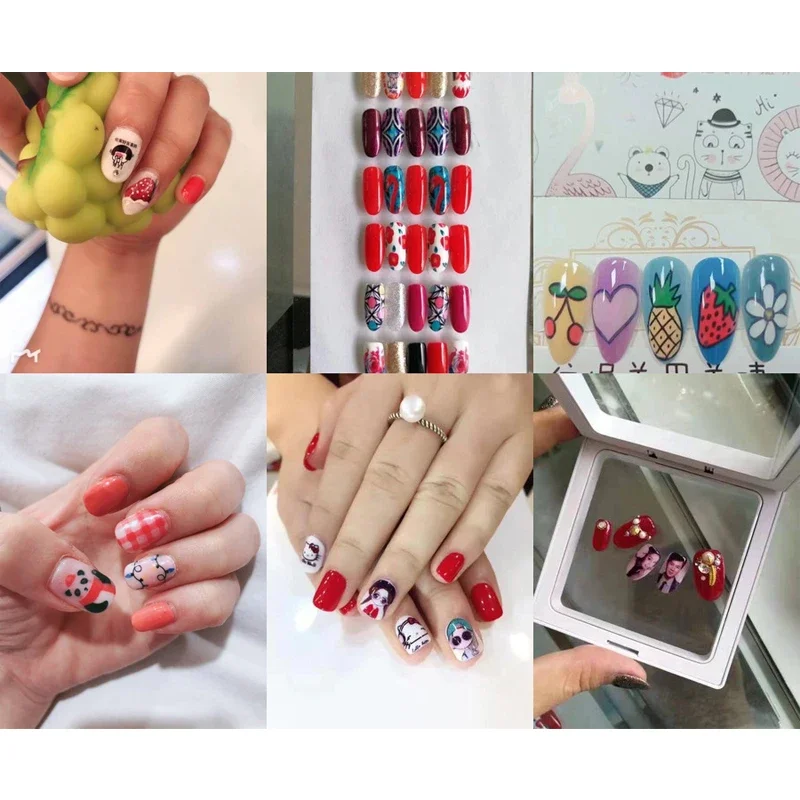 portable nail polish flowers 3d auto digital women electric nail art printer equipment manufacturers