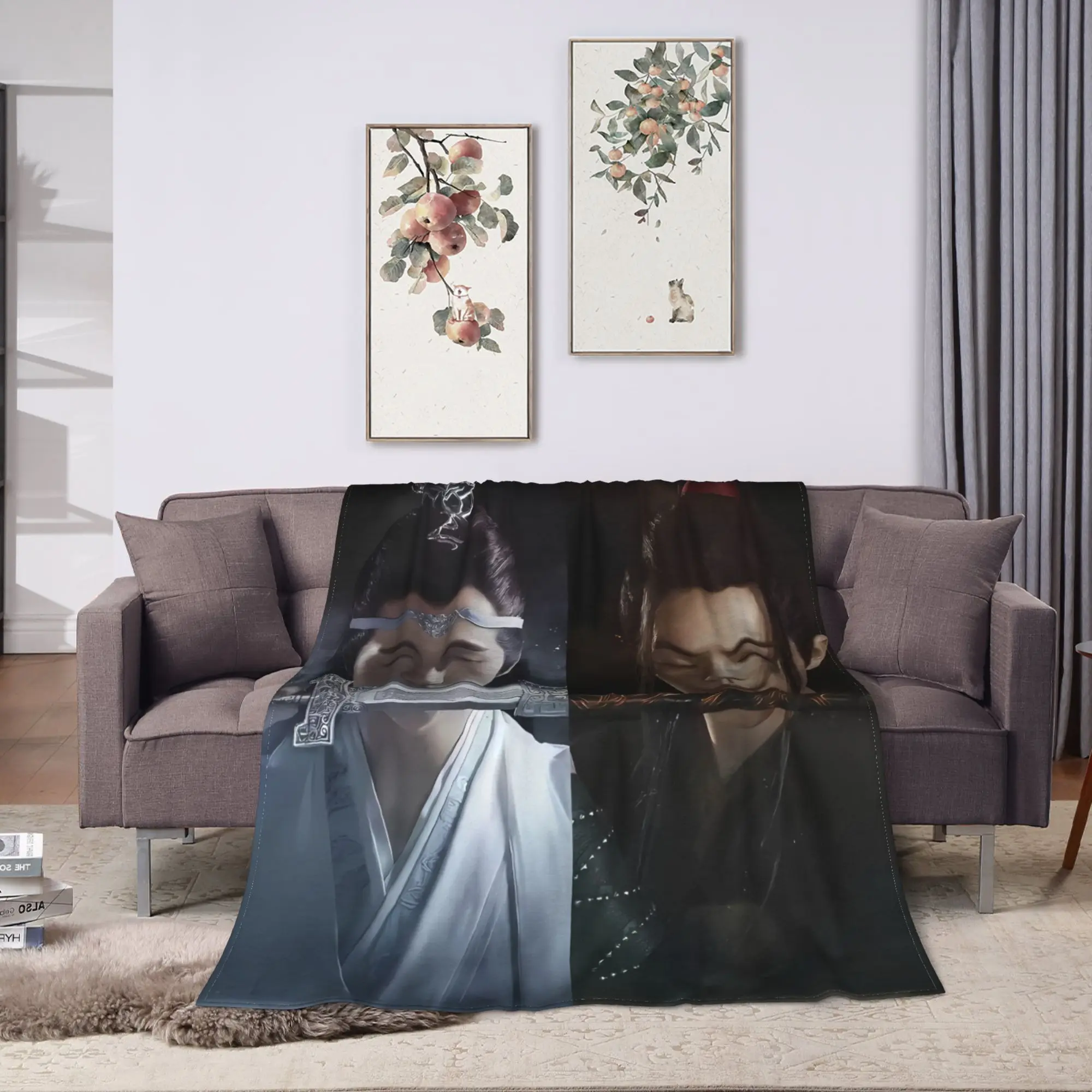 The Untamed WangXian Bunny Mo Dao Zu Shi Blanket Quality Soft Warm  Throw Blanket Winter Children Couch Chair Sofa Bed Bedspread