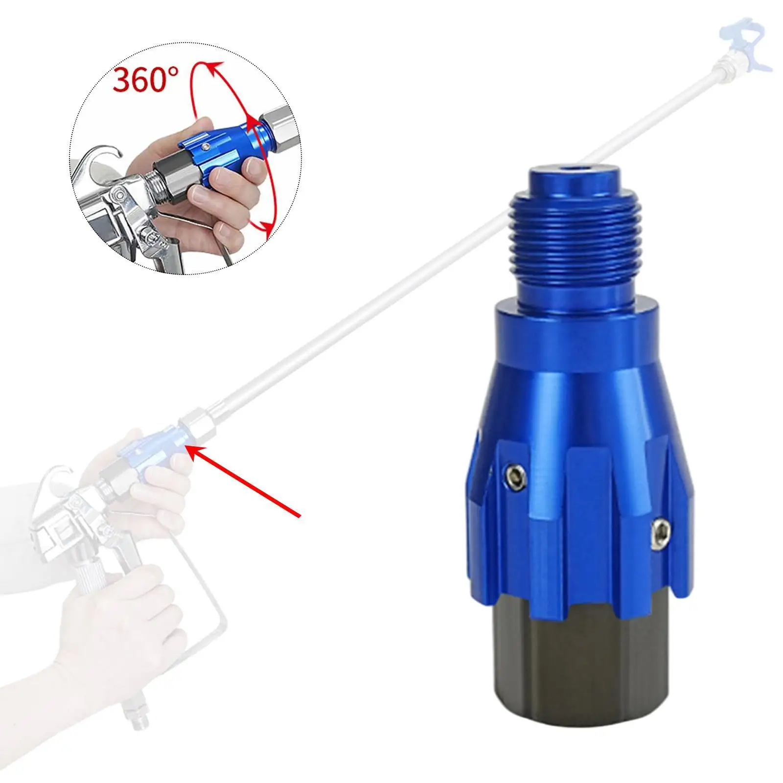 

High Pressure Washer Nozzle Tip 306° Adjustable Spray Nozzle Tip for Vinyl
