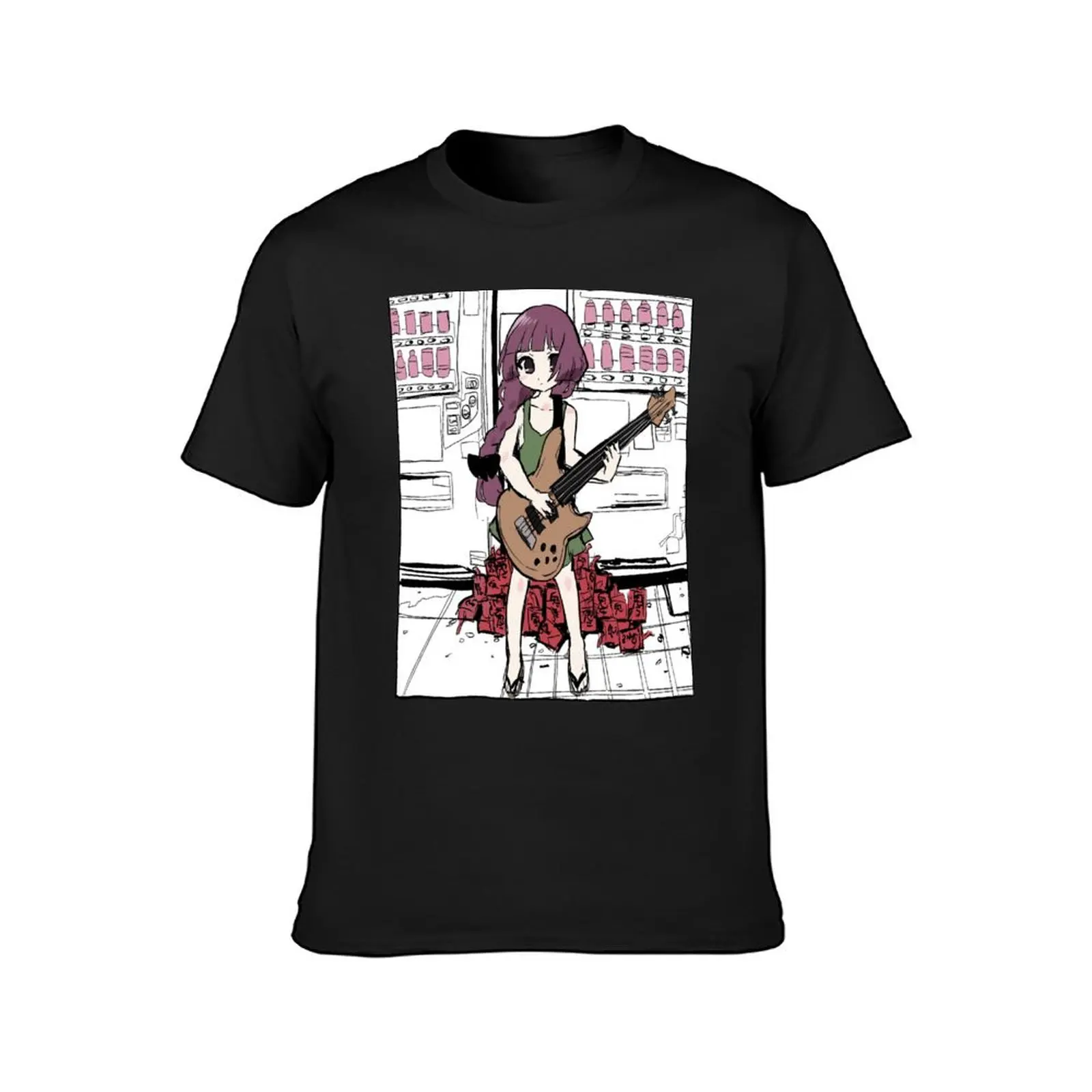 Kikuri Hiroi Bocchi The Rock Anime Girl Playing Guitar Essential T-shirt customs design your own oversized sublime t shirt men