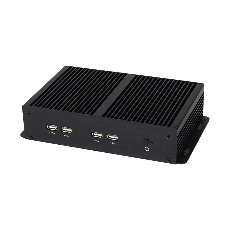 XCY 3LAN6COM Mini PC industriale Barebone Kit Supporto 2xDDR4 SSD WiFi6 BT 4G/5G SIM Card Computer senza ventola Windows10Pro Ready