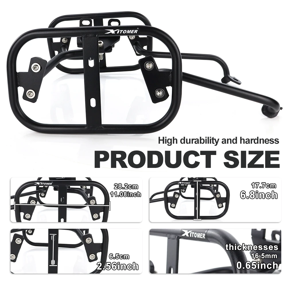 Motorcycle Steel Side Luggage Racks Saddlebag Support Mount Brackets Pannier Rack MT-09 / Y-AMT / MT-09 SP 2024-2025 For Yamaha