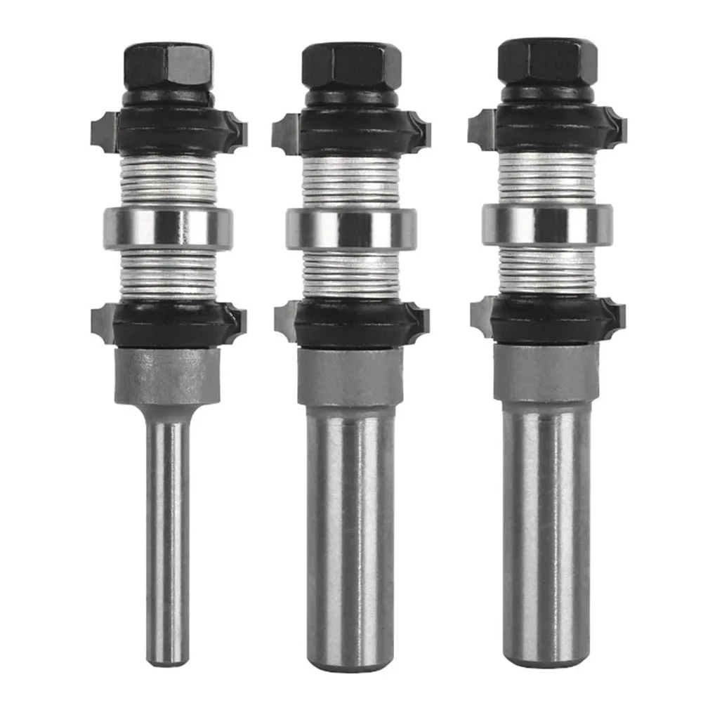 

Router Bit 1pc Double Bearing Cutting Tool for Wood and Plastic Sheets with R1 or R2 or R3 Suitable for Pine Ash Birch