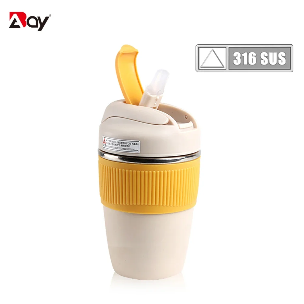 Cup Thermal Mug with Straw Isotherm Flask Tumbler Thermo for Water Bottle Stainles Steel Coffee Beer Cooler Waterproof Drinkware