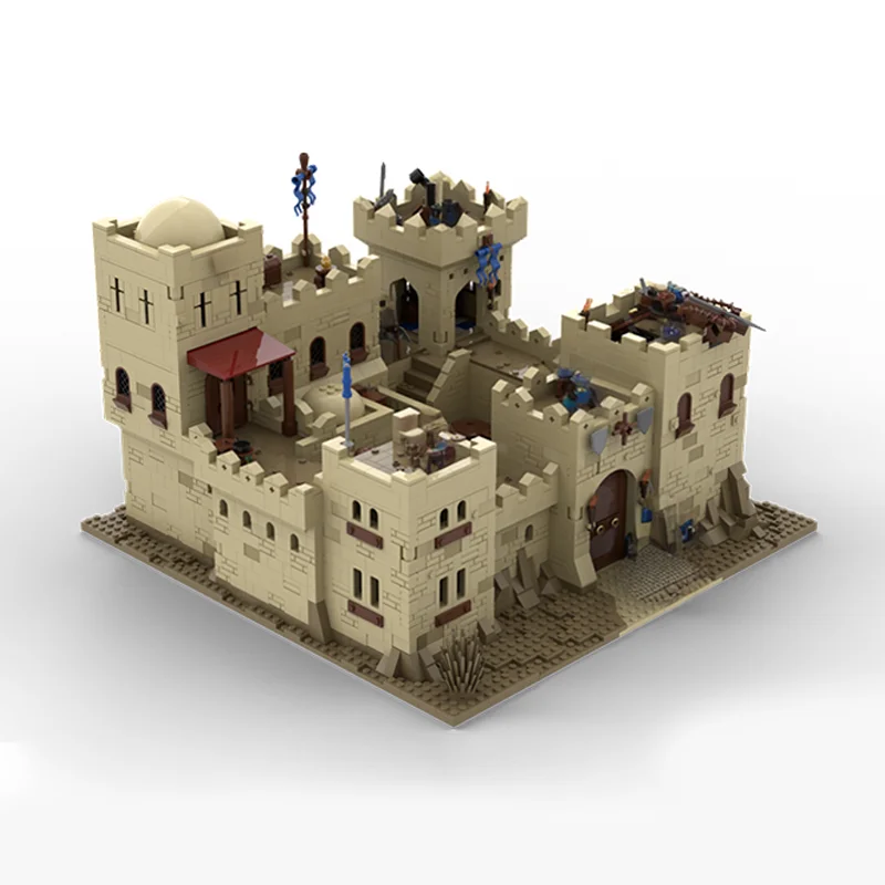 Bloc de construction de modèle de château de soldat Empire de Style désert, 4092 pièces, convient à l'échelle de figurines, récréez parfaitement la forteresse du désert