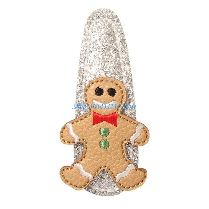 مشابك شعر عيد الميلاد مزينة بالترتر، مشابك شعر على شكل شجرة عيد الميلاد، مشابك شعر الأيائل، دبوس شعر لإكسسوارات تصفيف الشعر #4