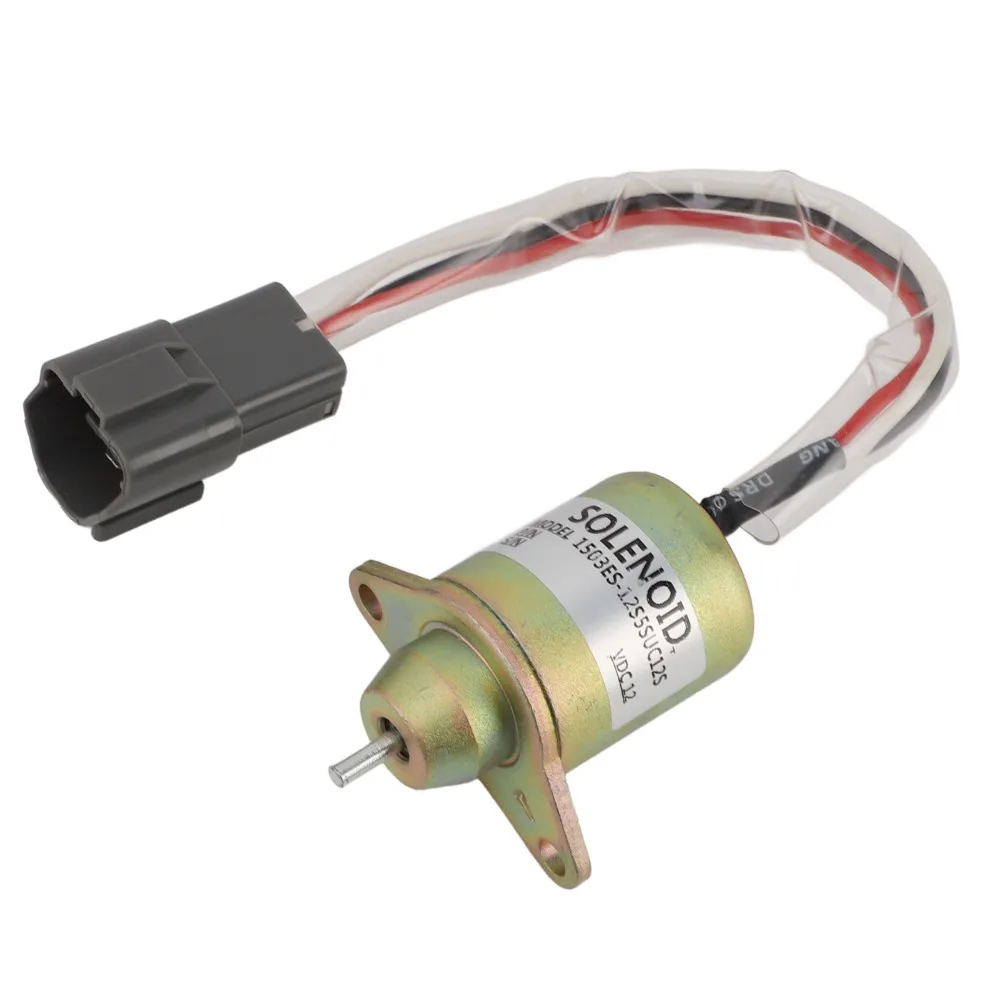 Durable Iron Fuel Shut Off Solenoid Compact Gold Shutdown Solenoid Valve Accurate Operation Heavy Duty Fuel Solenoid