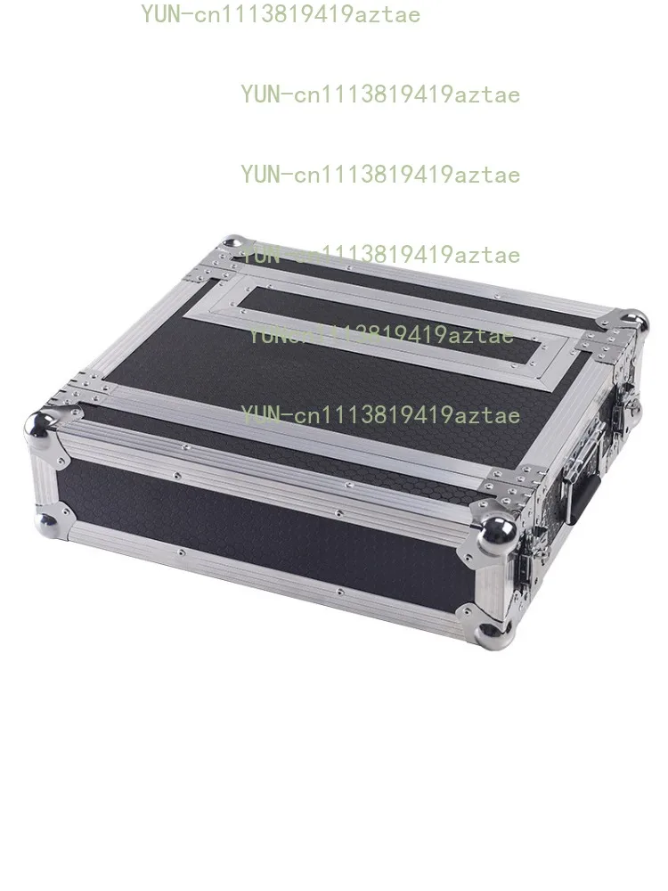 2U 3U Wireless Microphone Receiver Rack Case, Aluminum Alloy Flight Case for Mic Receiver Transmitter Studio