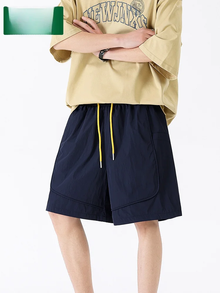 

Мужские спортивные orts Wood Forest, новинка 2025, летние дышащие повседневные свободные брюки для бега, легкие брюки пять четвертей