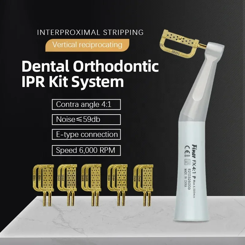 4:1 reduction contra angle Orthodontic den tal Handpiece IPR system reciprocating Interproximal stripping