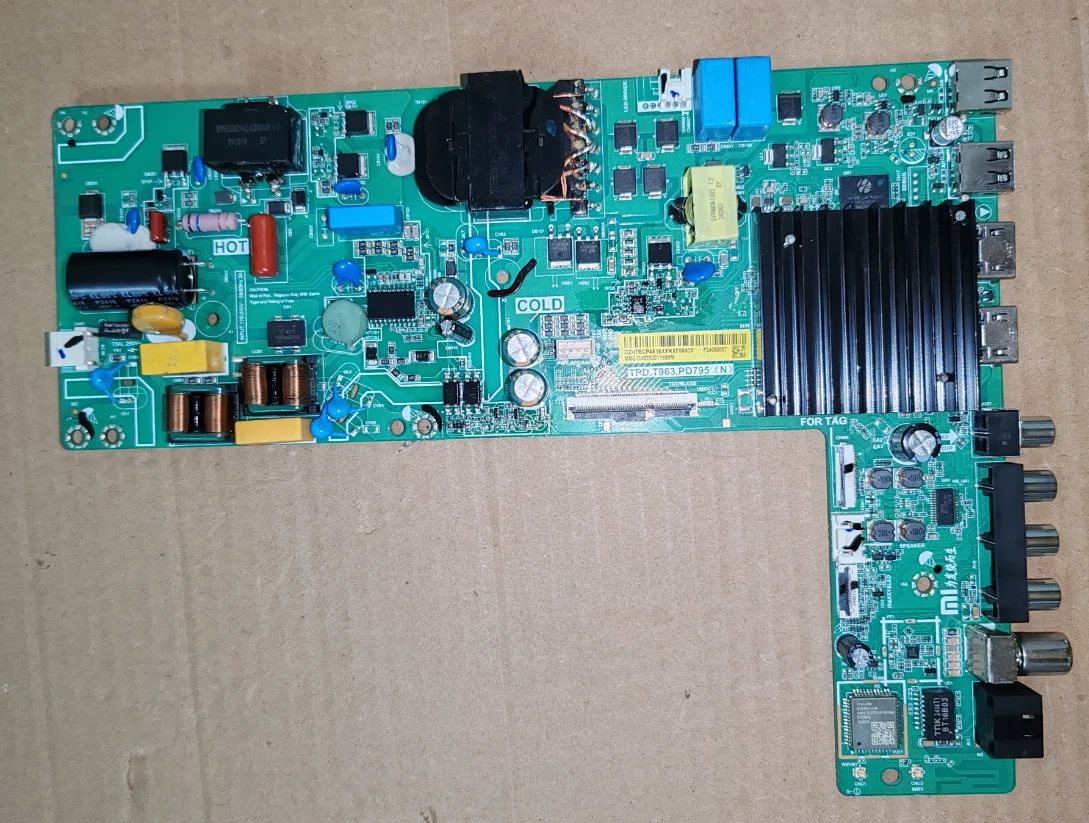 

TPD.T963.PD795(N) F24050007 Smart WiFi network TV motherboard, tested well, physical photo