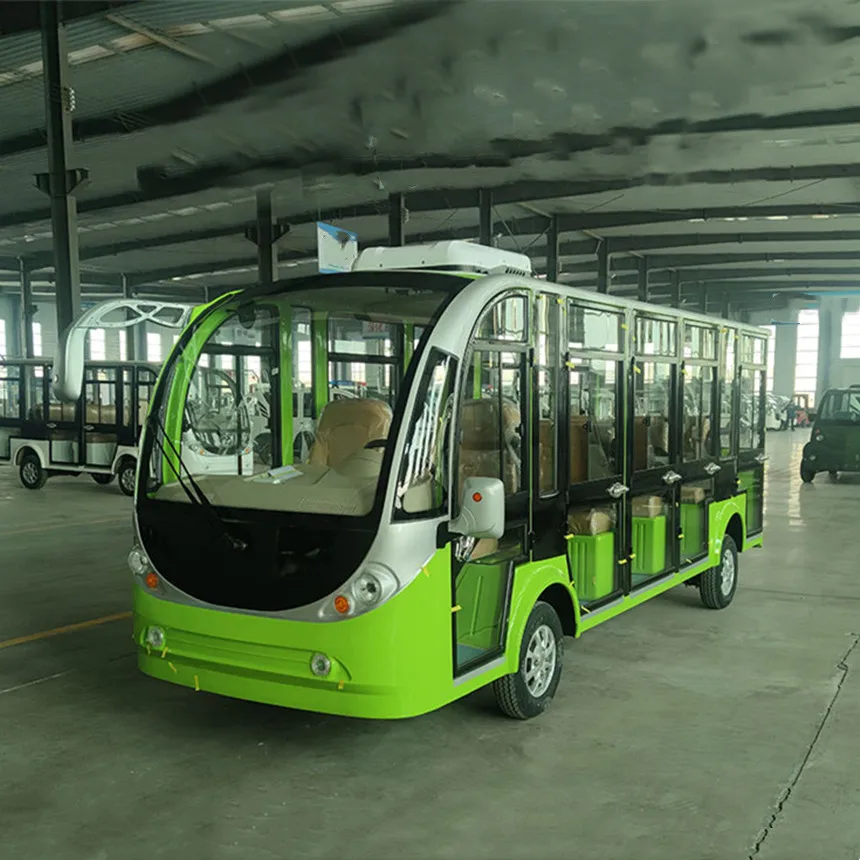 2024 New Convertible School Bus Electric Bus 14 Seats Electric Sightseeing Bus For Scenic Resort Amusement Park Shuttle