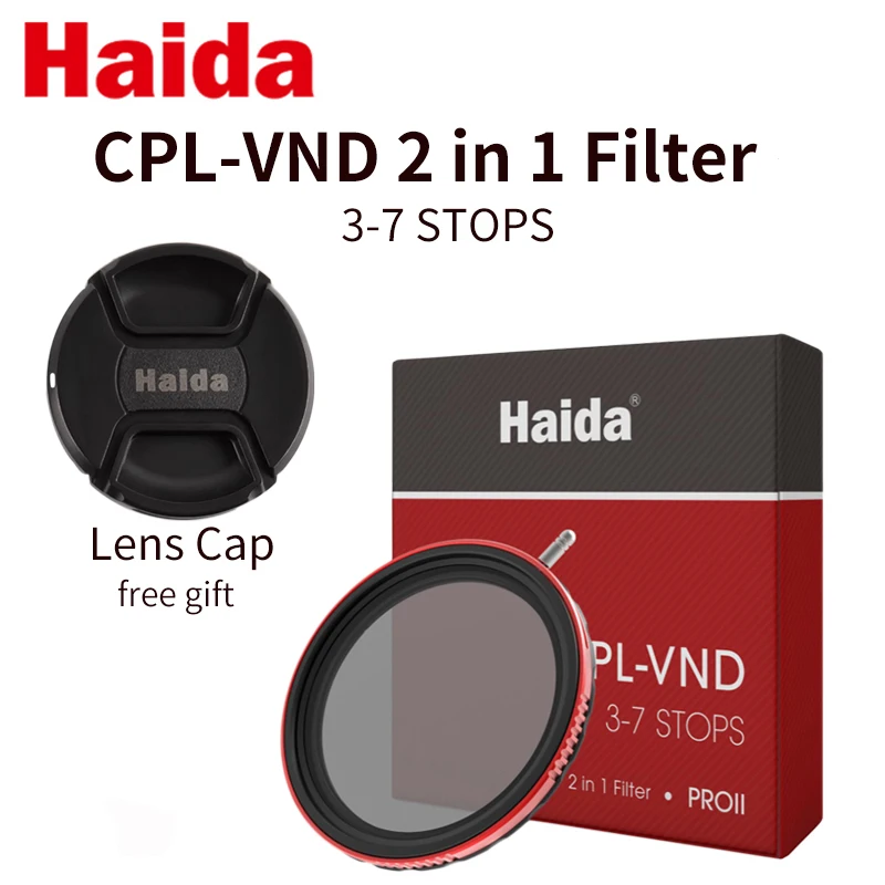 Haida PROII CPL-VND 2-in-1 Filter 67mm 72mm 77mm 82mm 86mm 95mm