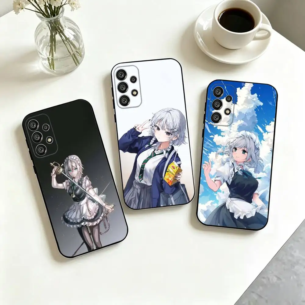 Izayoi Sakuya-A TOUHOU Project   Phone Case For Samsung S25,S24,S21,S22,S23,S30,Ultra,S20,Plus,Fe,Lite,Note,10,Black Cover