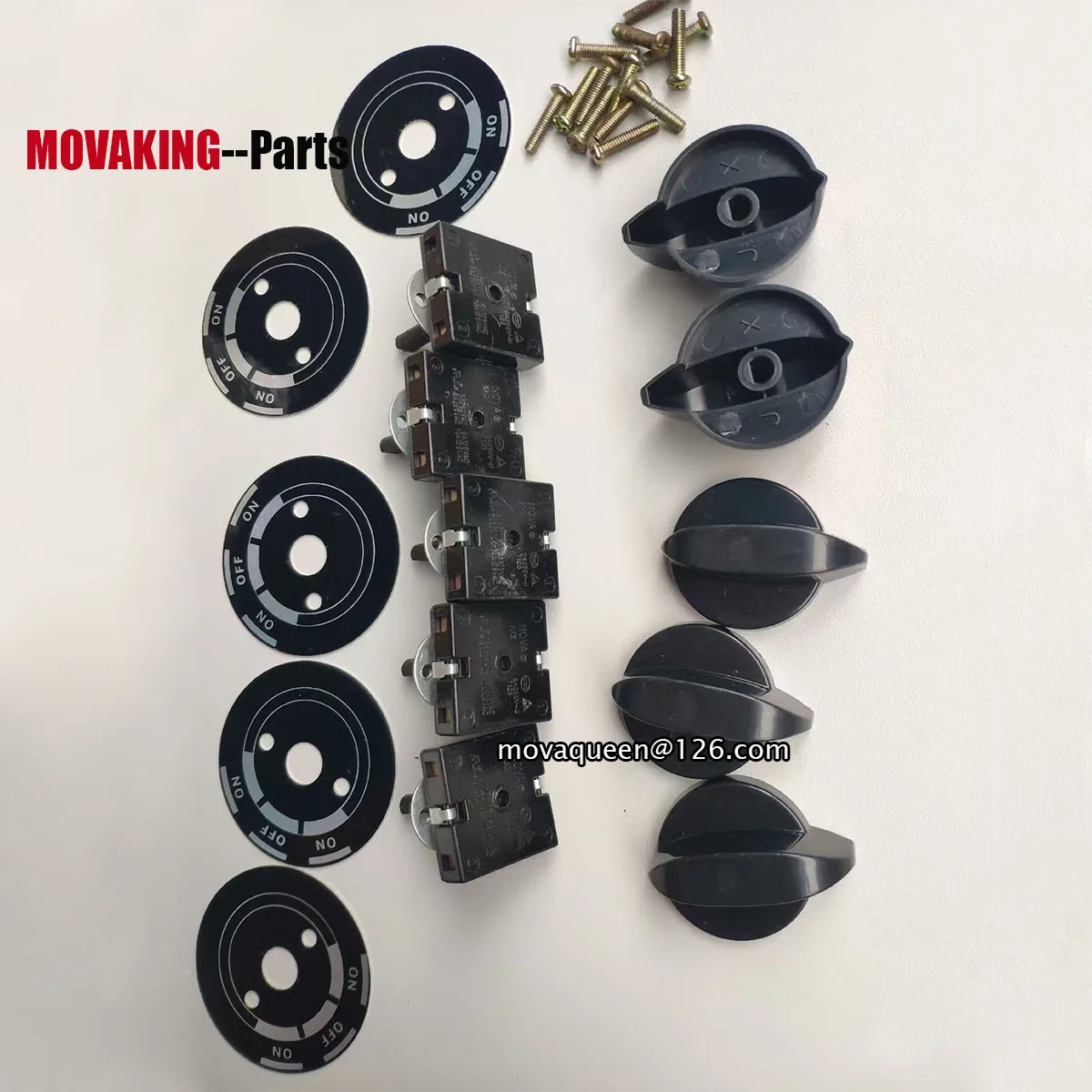 Espresso Machine Parts Knob Gear Plate Fixing Screw Power Switch For HEYCAFE HC600 Kaffa LEHEHE Bean Grinder Replacement