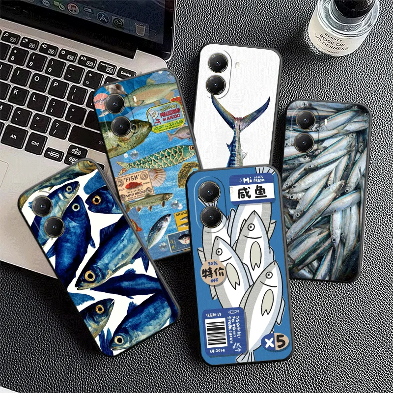 Discounted Salted Fish Soft Phone Case for Xiaomi Poco X5 X6 X7 X8 Pro Max X3 F7 F8 Ultra M8 M7 M6 M5 Redmi 15 15C 14C 13C 12C X