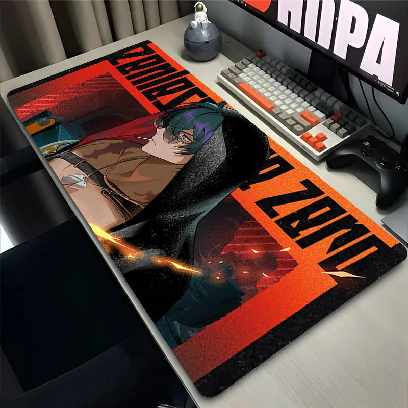 Mouse Pads E-sports Gaming Accessories Computer Mouse Mat Zenless Zone Zero Lighter Gamer Desk Mat Keyboard Pad Popular Mousepad