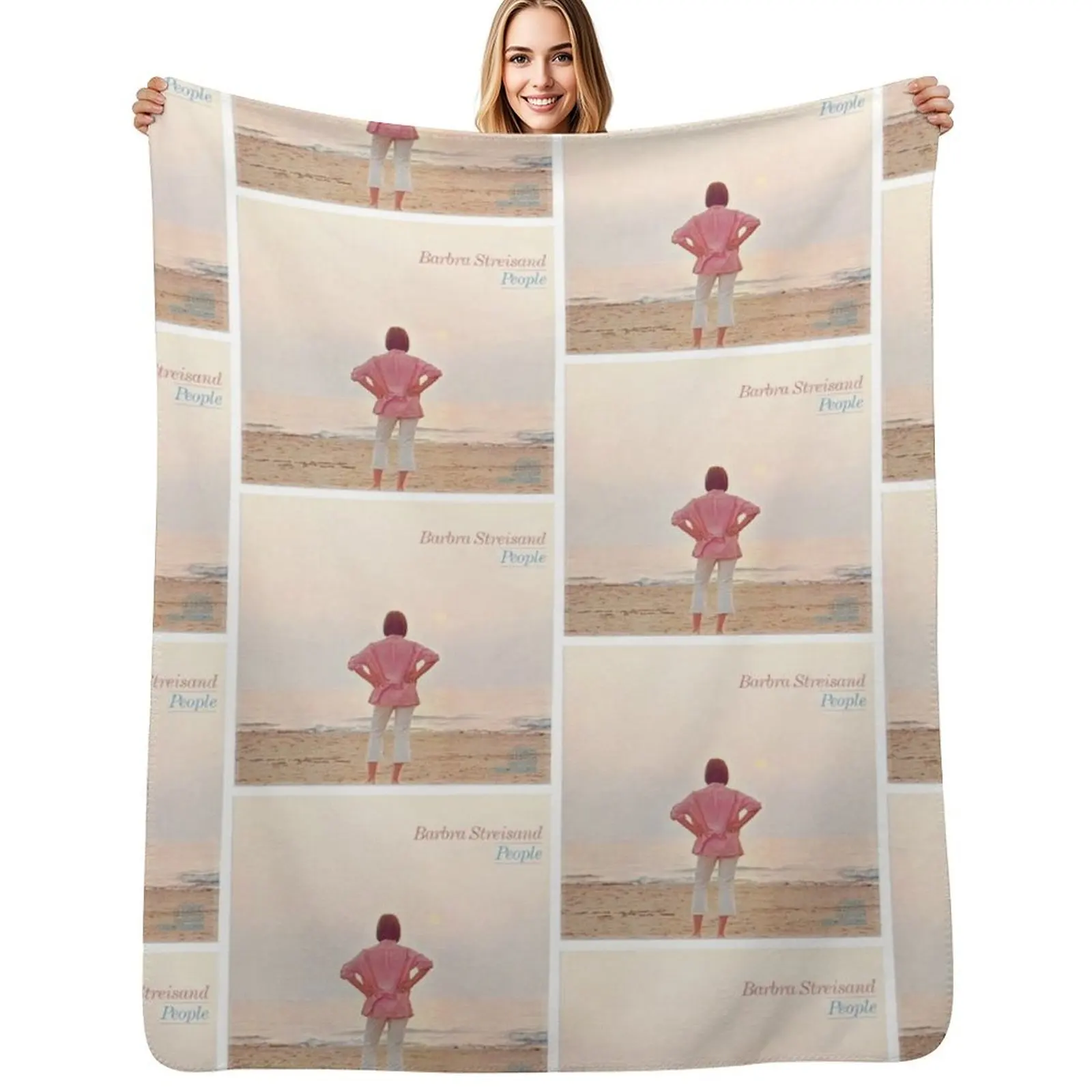 PEOPLE BARBRA STREISAND Throw Blanket Cozy Warm Blanket for Bed Room Decor