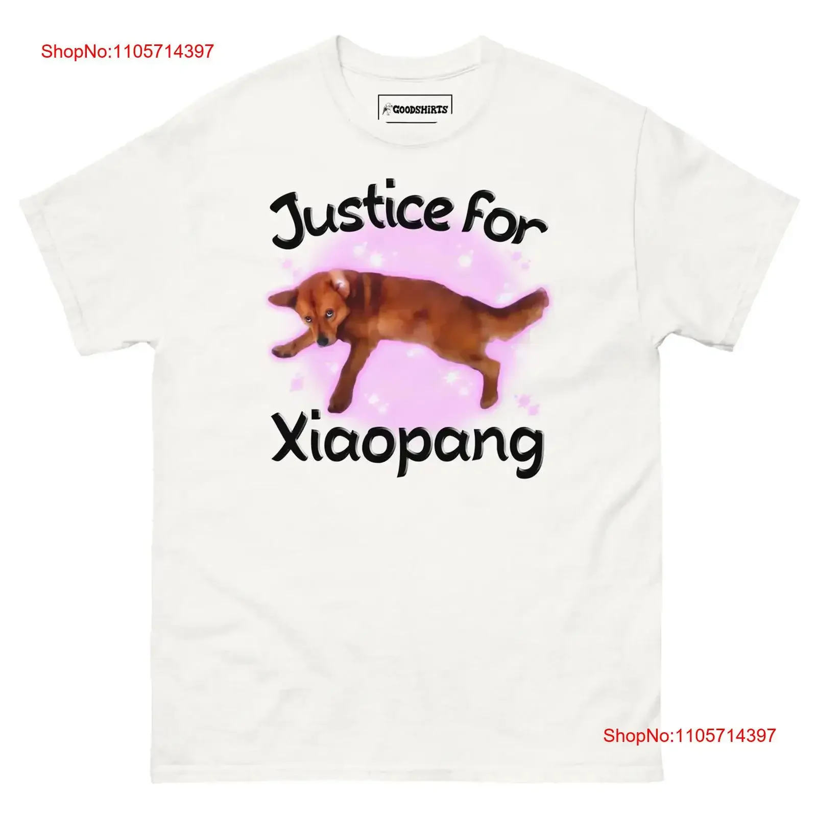 T-shirt Justice For Xiaopang vintage, style streetwear, légèrement unisexe, extensible, confortable, polyvalent, doux, pour un usage quotidien
