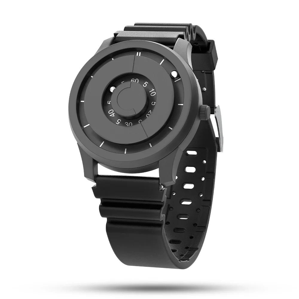EUTOUR NEW MAGNETIC RUNNING BEAD WATCH - Waterproof Quartz Watch with Unique Hands-Free Design - Sporty Silicone Strap Watch