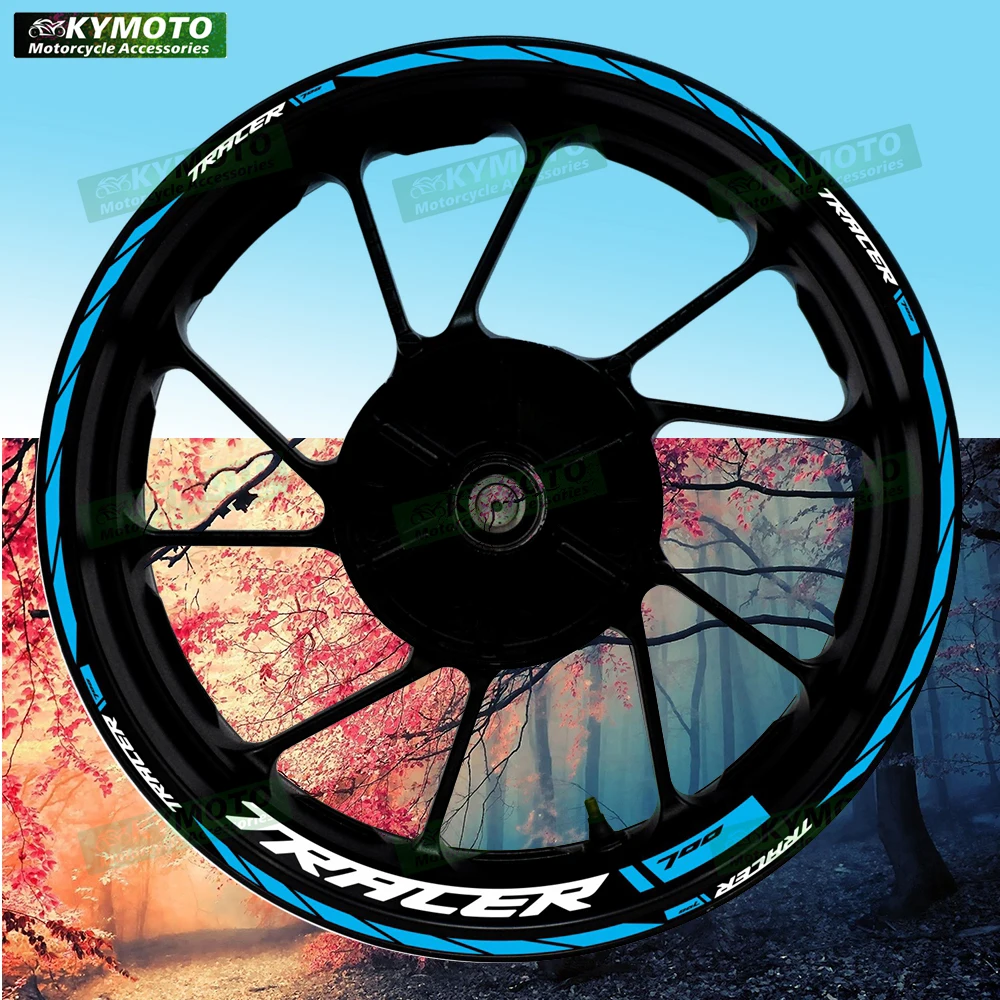 

For TRACER700 TRACER 700 motorcycle accessories 17-inch front and rear wheel decals fairings and reflective gradient sticker