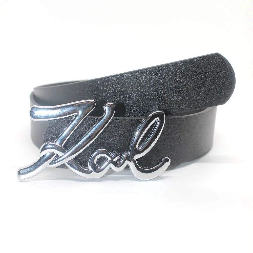 PU Leather Belt For Women Alloy Buckle Pin Buckle Jeans Black Belt Chic Luxury Brand Ladies Vintage Strap Female Waistband