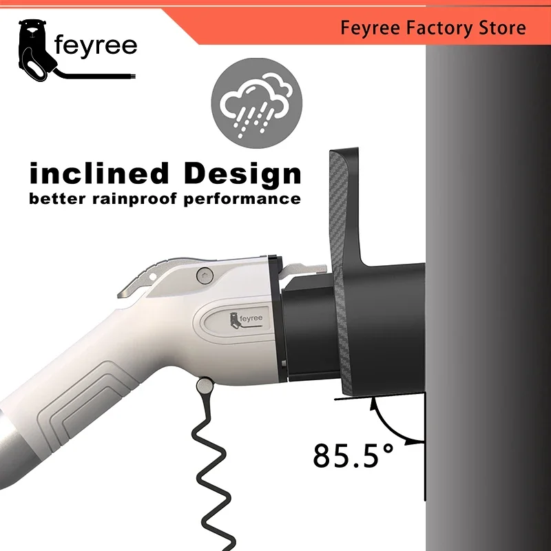 feyree Type1 EV Charger Holder Holster Dock For Electric Vehicle J1772 Connector Charging Cable Extra Protection Leading Wallbox