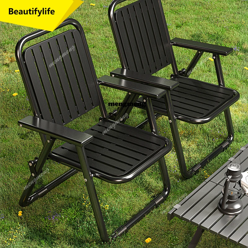 Sillas de camping X188 Nature Black, sillas de camping reclinables pequeñas y portátiles, sillas de camping para niños, muebles infantiles para exteriores