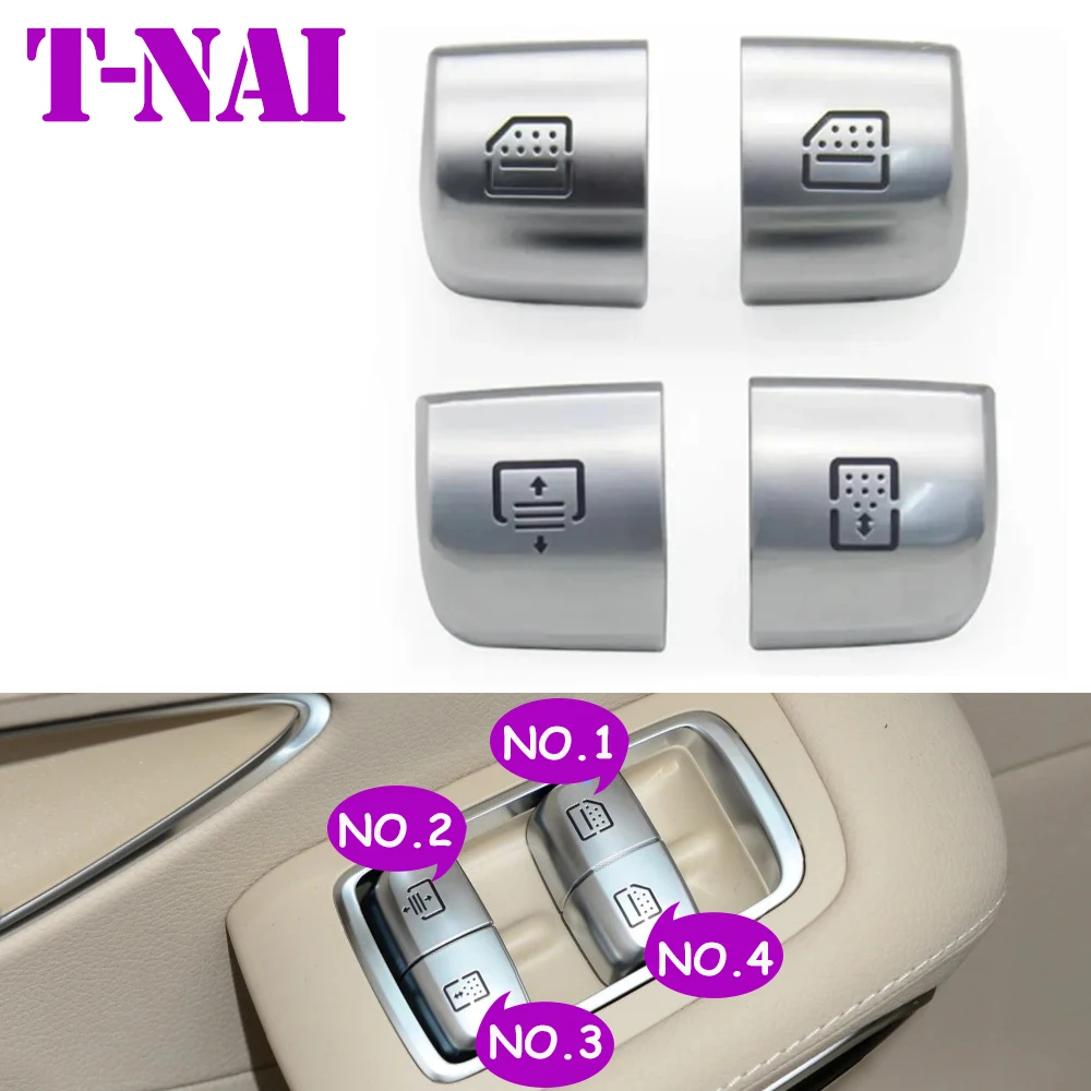 Rear Window Lift Button Control Switch Caps Repair Cover Replacement For Mercedes Benz S E Class W222 W213 S320 S350 S450 S500