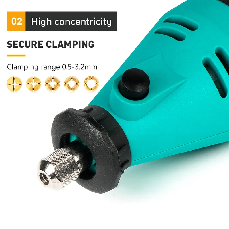 110V/220V Mini Electric Drill Power Tools 6 Speed Engraving Pen with Accessories For Jewelry Wood Rotary Tools 388PCS/Box