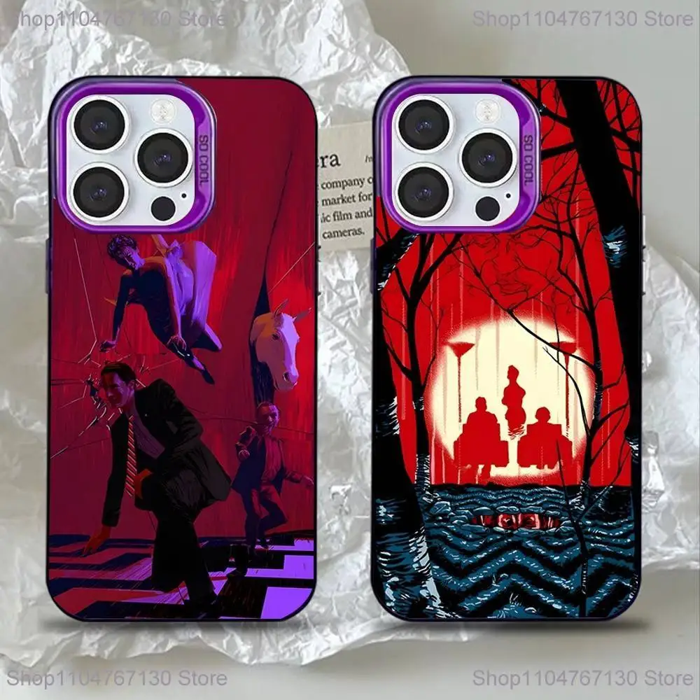 

Twin Peaks Fire Walk With Me Phone Case For iPhone 16,15,14,13,12,11,Mini,Pro,SE,MAX Purple Matte Silicone Cover