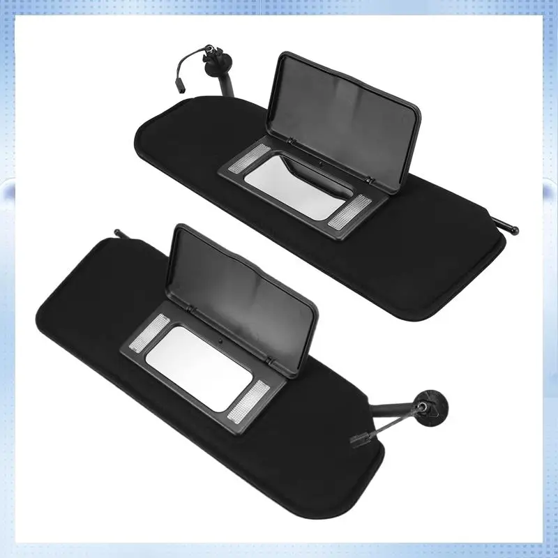 

NEW-Car Front Sunvisor Sun Visors With Mirrors & LED Lights For Corvette C5 1997-2004 10442033 10442034