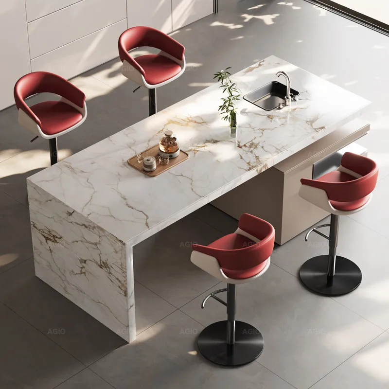 Accent Modern Bar Stools Counter Nordic Swivel Designer Comfortable Aesthetic Bar Chairs Metal Long Sillas Trendy Furniture