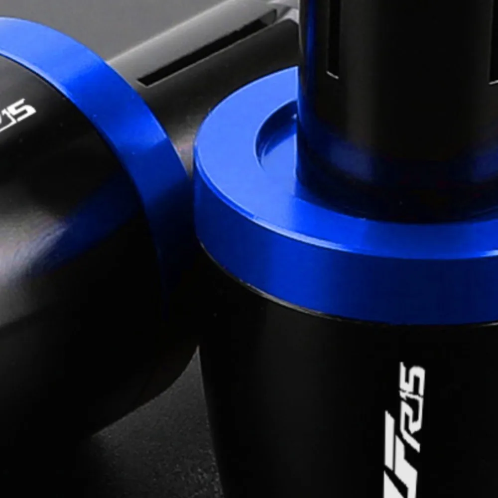 Motorcycles Handlebar Grips Cap Weight PartsAnti Vibration Silder Plug Ends For YAMAHA YZF-R15 YZFR15 YZF R15 V3 2008 2009-2014